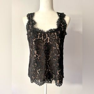 Joie black lace top. Size xs
